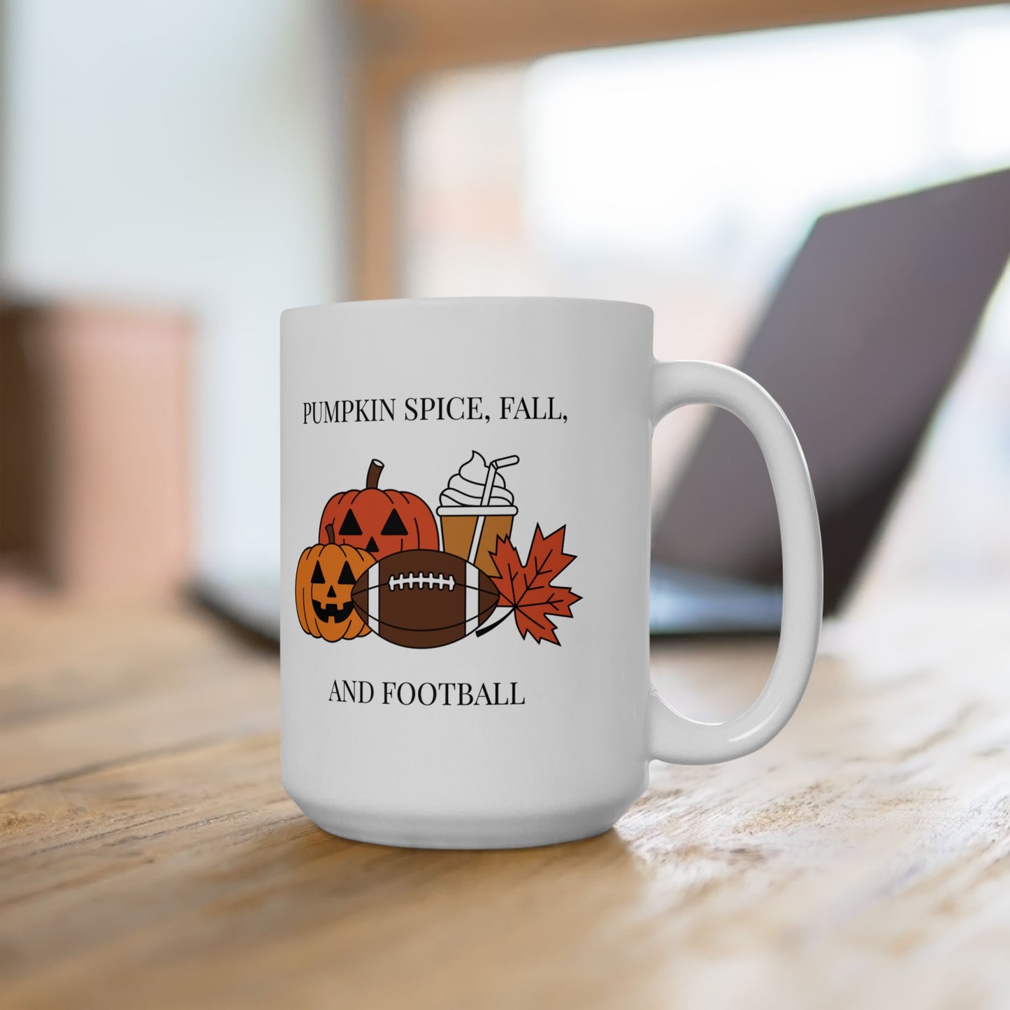 Pumpkin Spice, Fall, and Football Mug