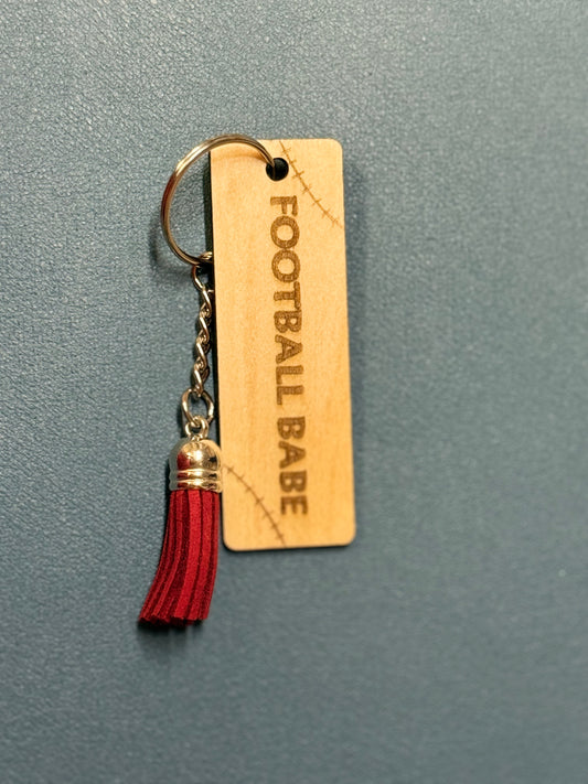 Football Babe Keychain