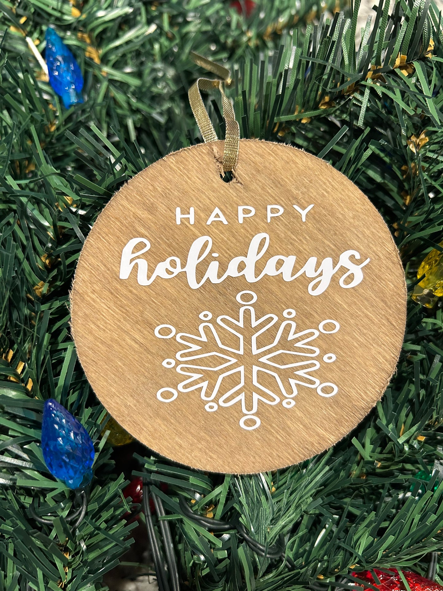 Happy Holidays Ornament