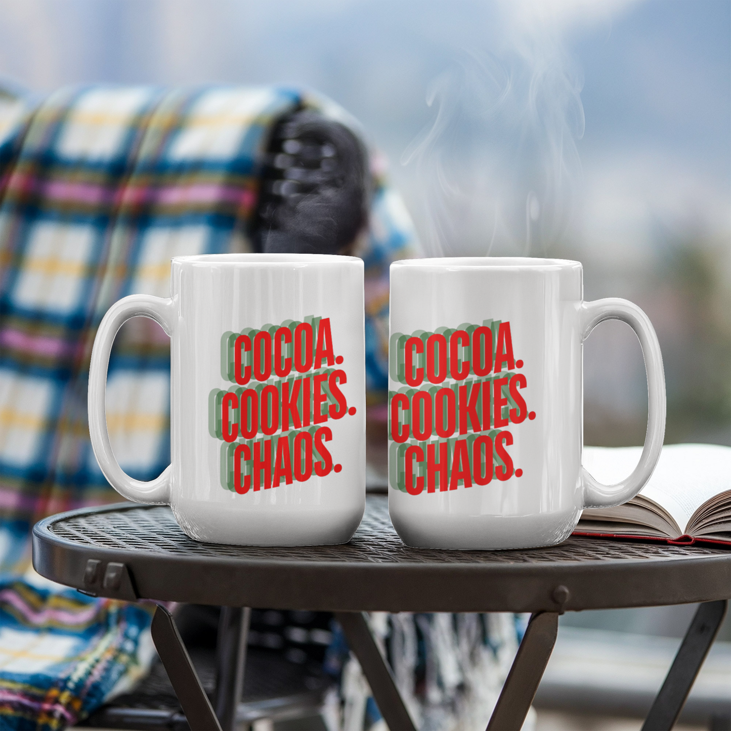 COCOA. COOKIES. CHAOS. Mug