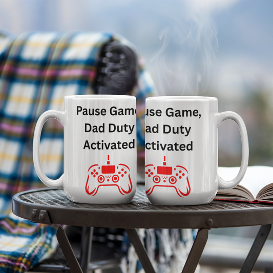 Pause Game Dad Mug