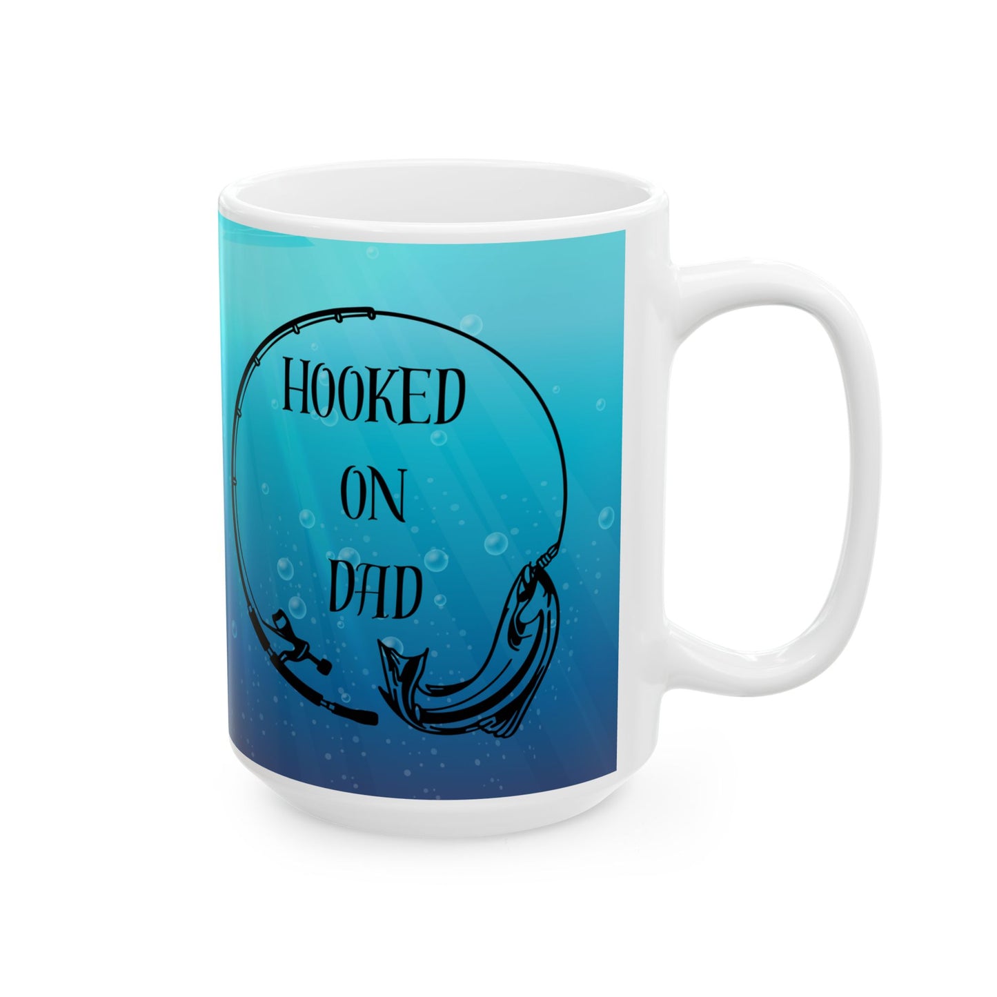 Hooked on Dad Mug
