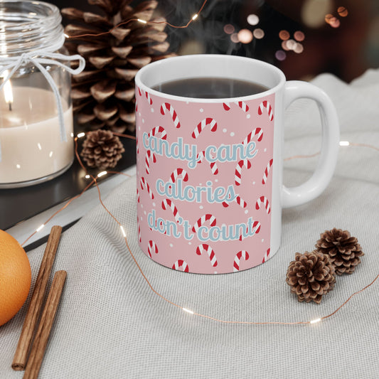 Candy Cane Calories Don't Count Mug