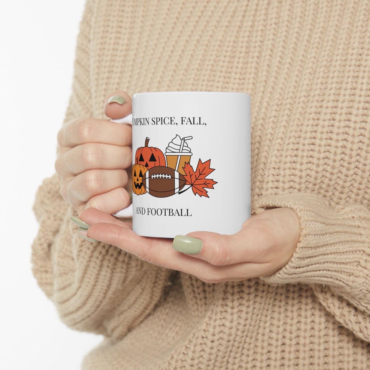 Pumpkin Spice, Fall, and Football Mug