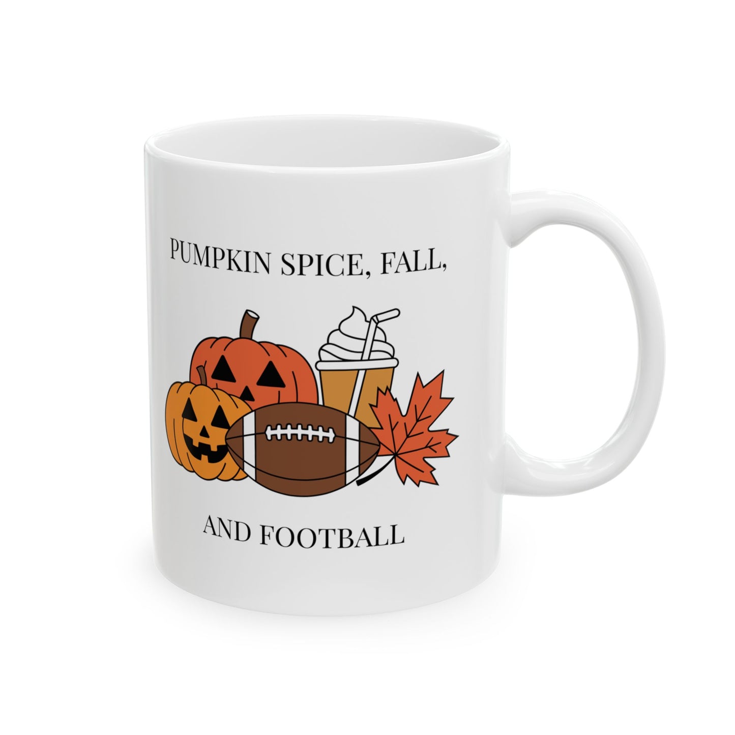 Pumpkin Spice, Fall, and Football Mug