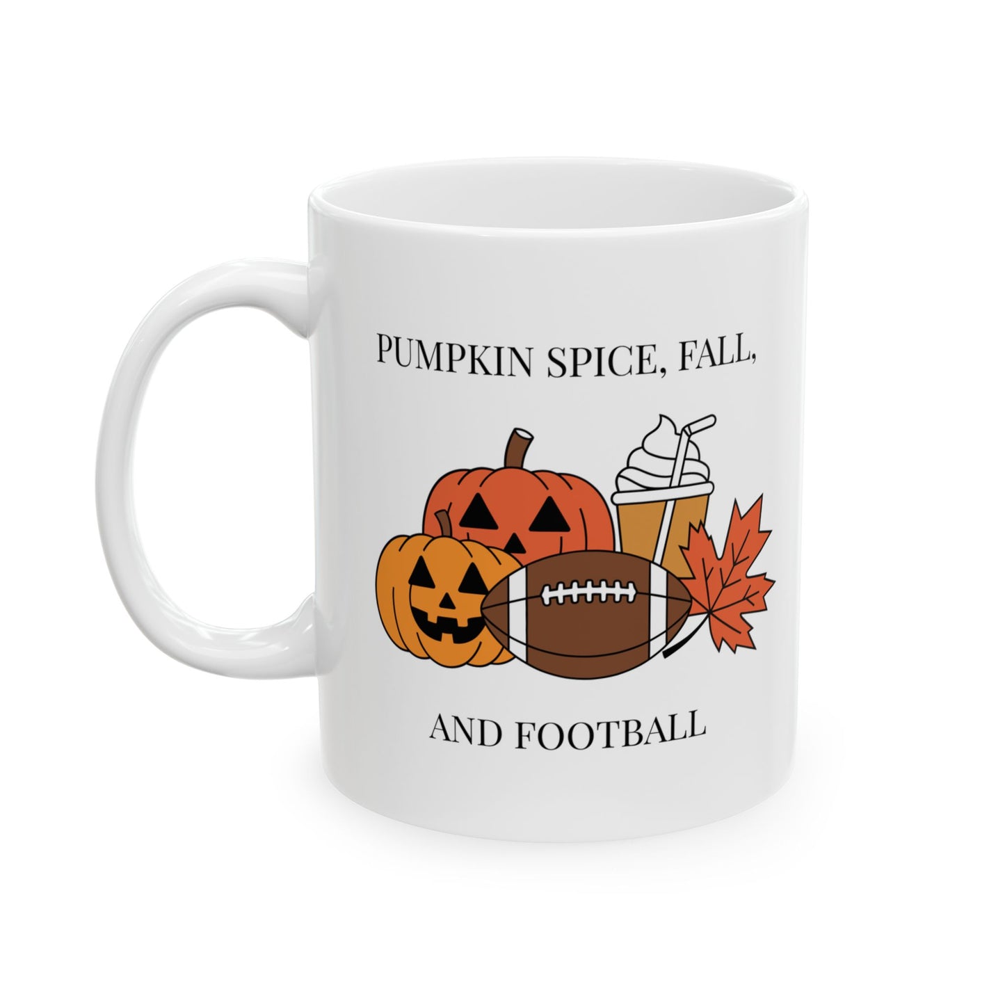 Pumpkin Spice, Fall, and Football Mug