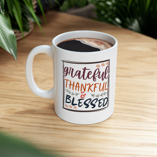 Grateful & Blessed Mug