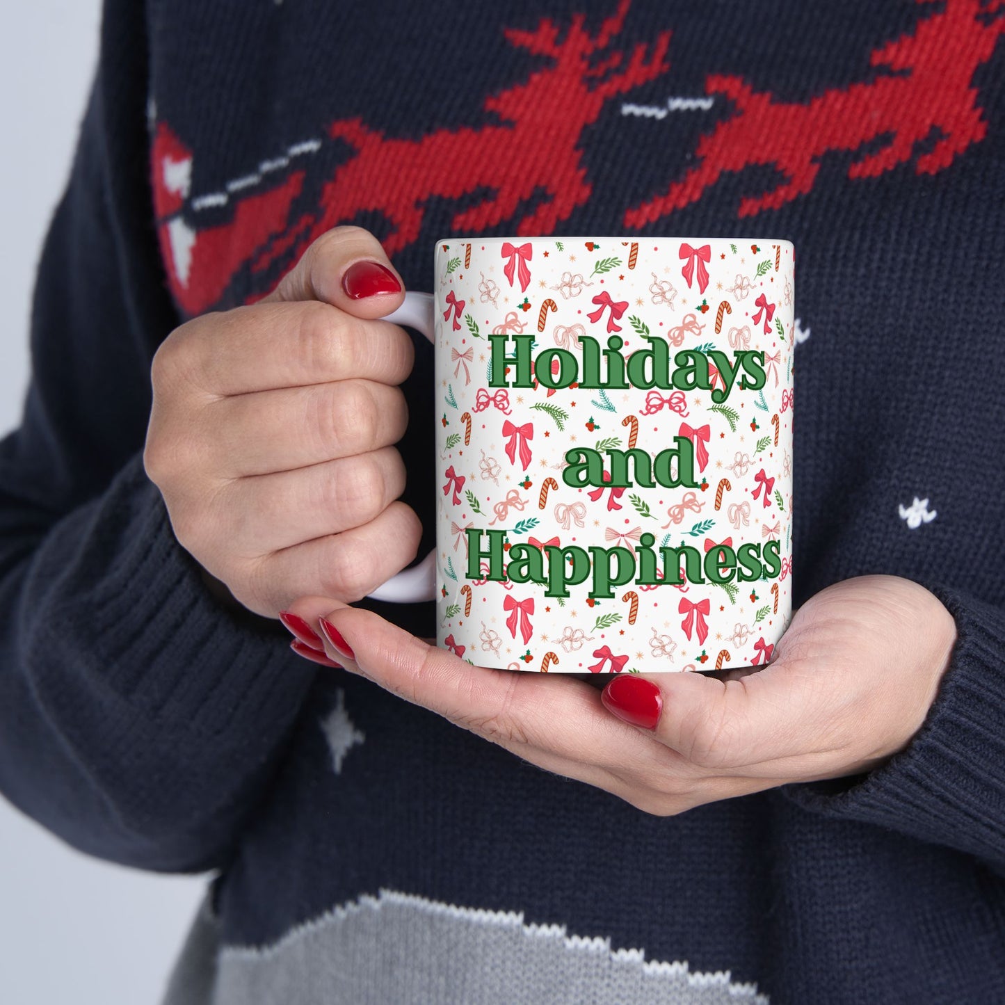 Holidays and Happiness Mug
