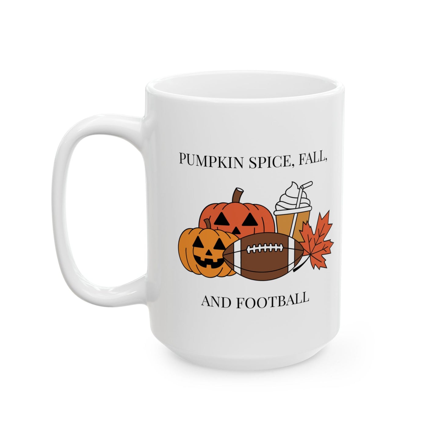 Pumpkin Spice, Fall, and Football Mug