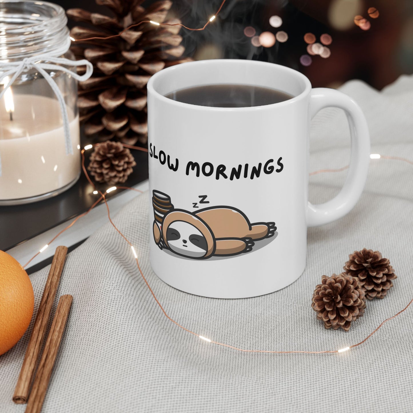 Sloth Mornings Mug
