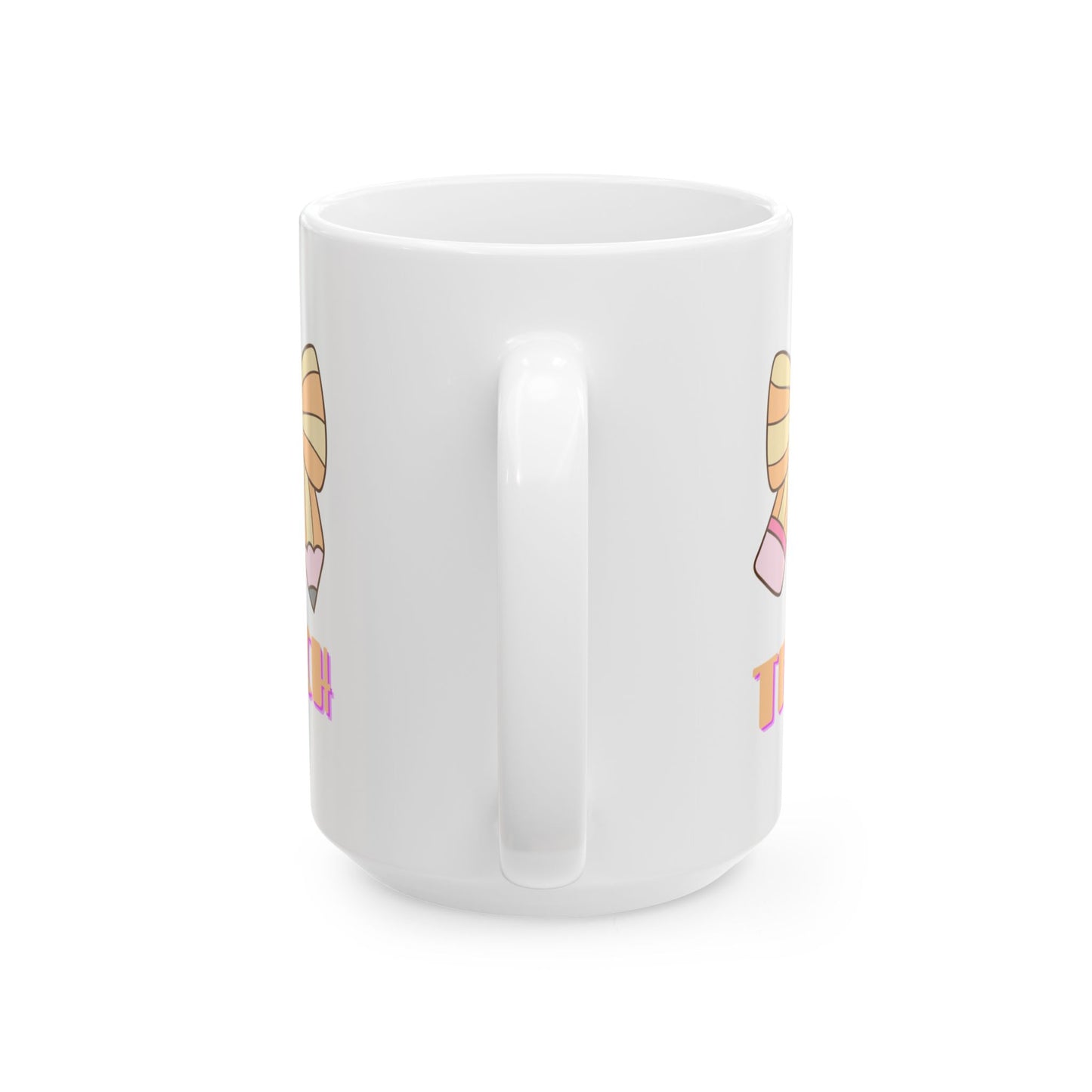 Pencil Bow Teach Mug