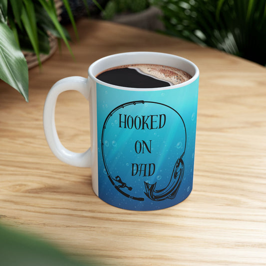 Hooked on Dad Mug