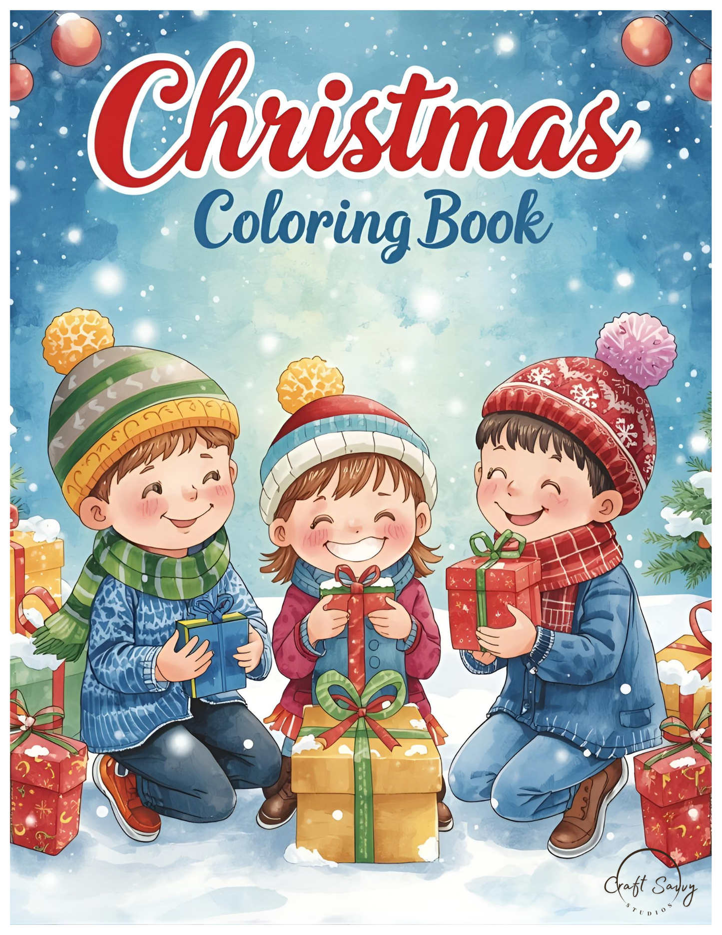 Digital Christmas Coloring Book