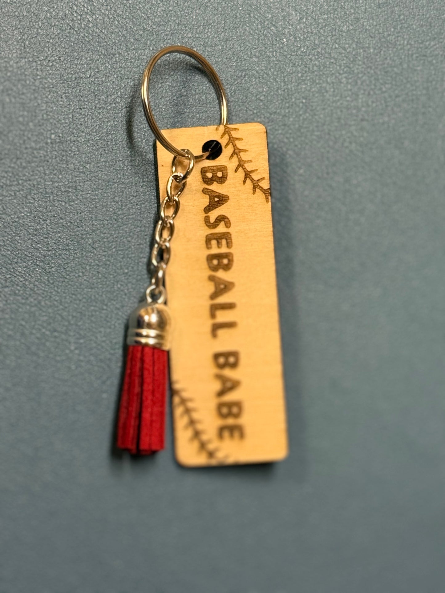 Baseball Babe Keychain