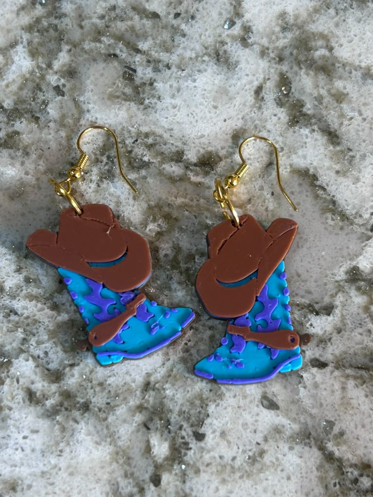 Texas Cowboy Boot Earrings
