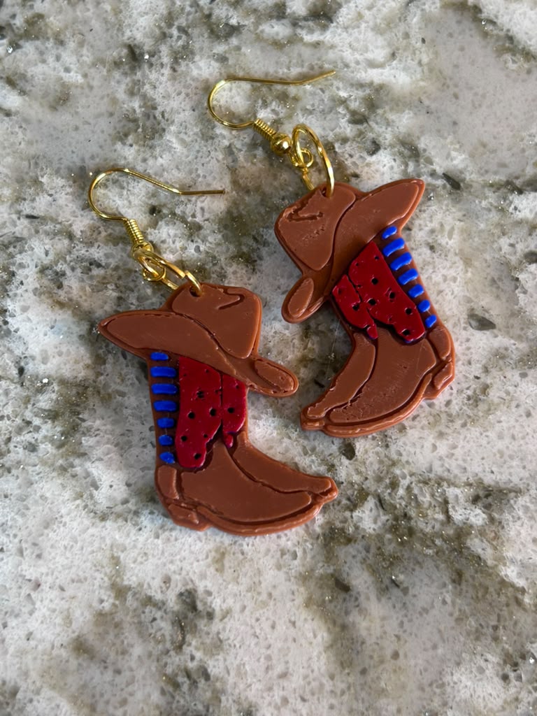 Texas Cowboy Boot Earrings