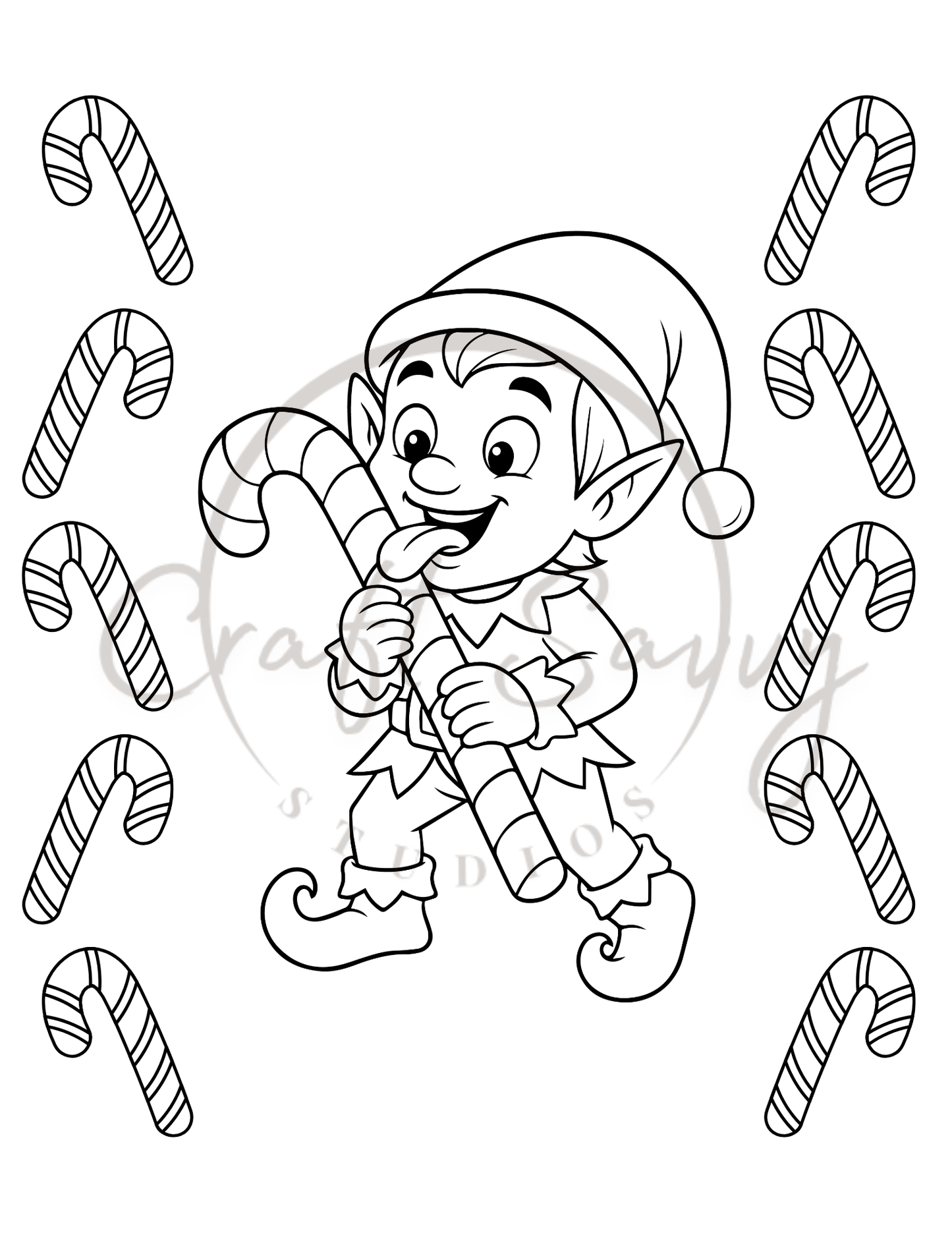 Digital Christmas Coloring Book