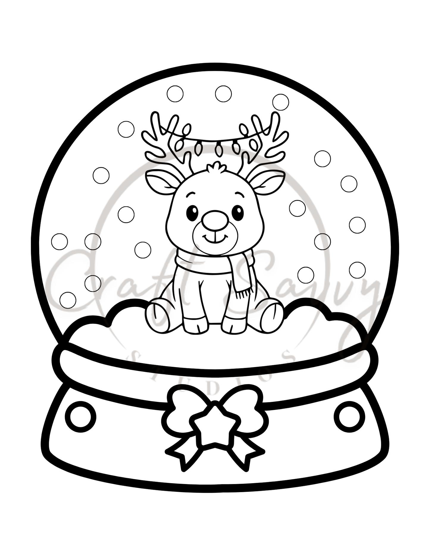 Digital Christmas Coloring Book